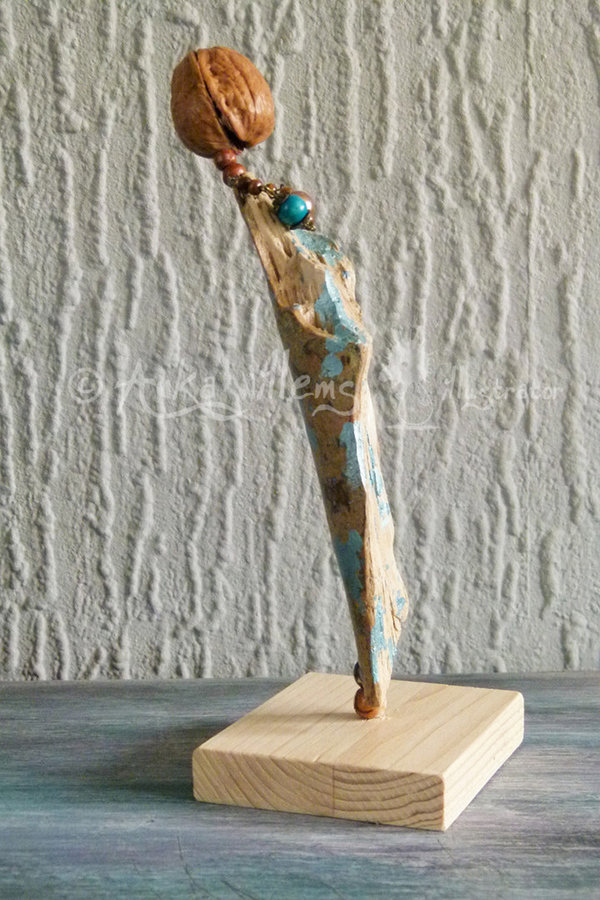 Sculptuur "Lady in blue"