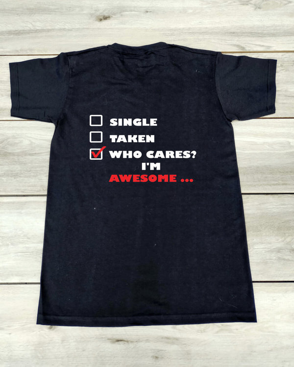 Shirt met grappige tekst "I'm awesome", bedrukt textiel