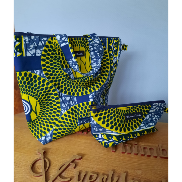 Handwerktas "Afrikaanse kleuren", projectbag met etui