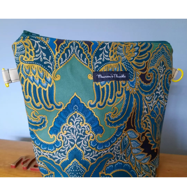 Handwerktas "Blauw goud", projectbag