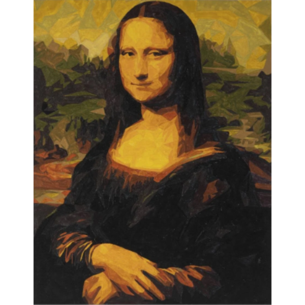 Schilderen op nummer "Mona Lisa", paint by number, nummer schilderij
