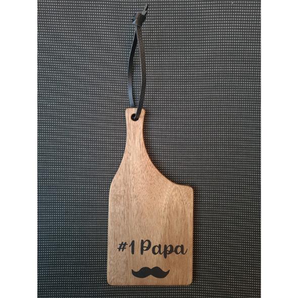 Houten snijplank "#1 Papa", houten borrelplank