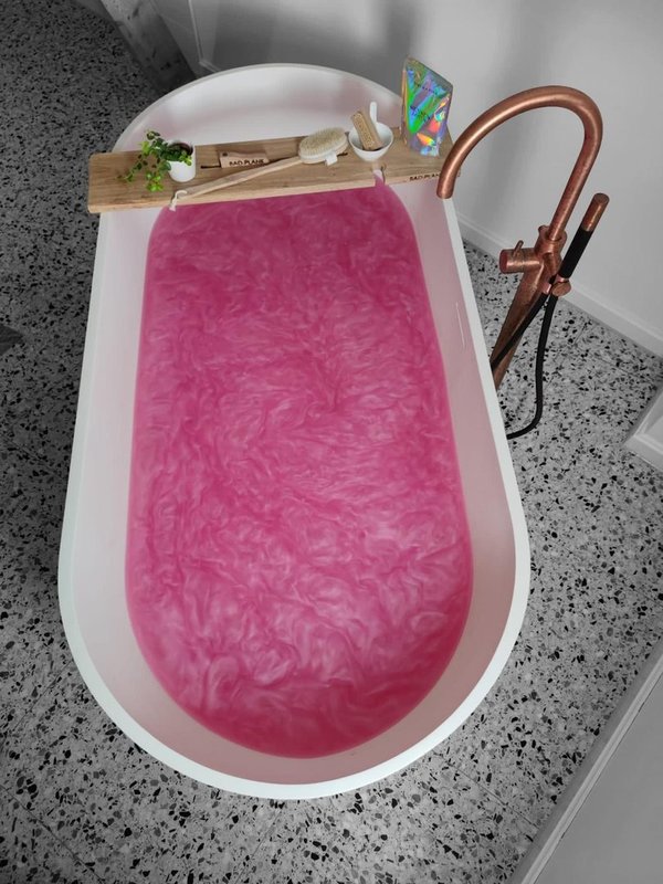 Magisch Badpoeder "Sakura Pink", relax cadeau, luxe bad